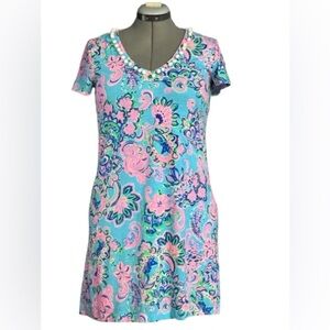 Lilly Pulitzer Etta v-neck dress sz sm